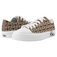 Modern Hexagon Quilt Pattern Sneakers at Zazzle