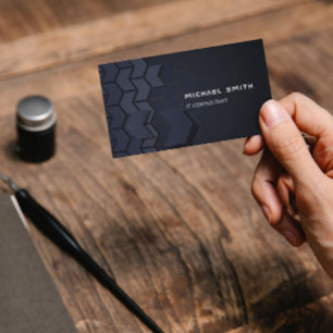 Modern Hi-tech Futuristic Geometric Shape Business Card