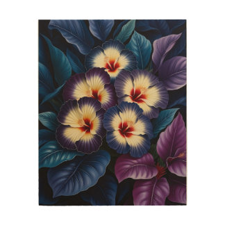 Modern Hibiscus Flower Canvas Print - Wall Art