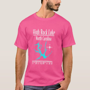 Modern High Rock Lake - North Carolina T-Shirt