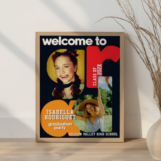 Modern High School Graduation Welcome  Poster (Creator Uploaded)