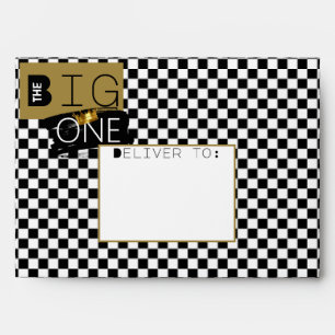 Modern Hip Hop Checkered/Brick Urban Big ONE Envelope