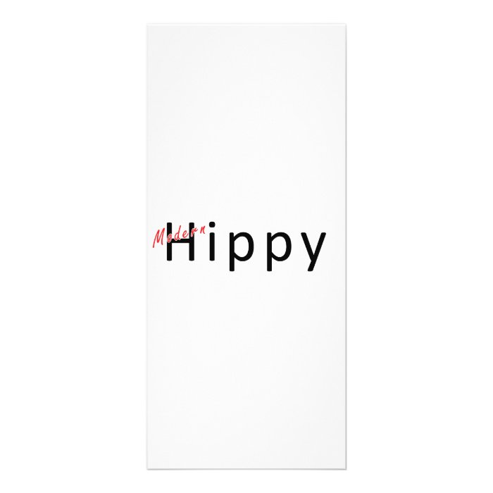 Modern Hippy Rack Card Template