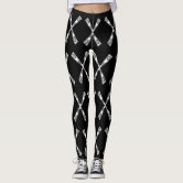 Funky, Artsy, Black & White Pattern Abstract 4 Leggings