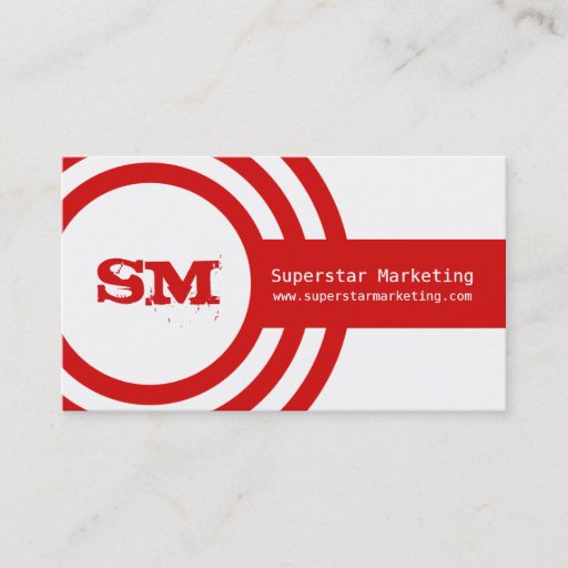 Customizable Modern Hipster Business Card, Red