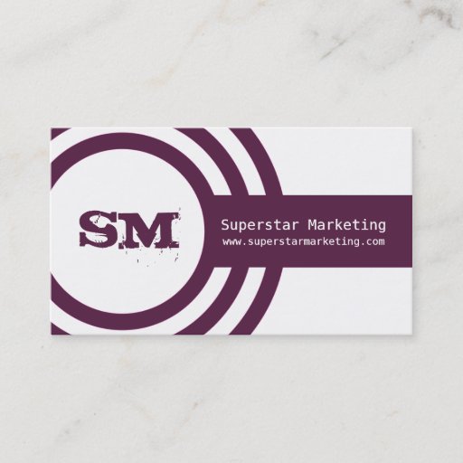 Customizable Modern Hipster Business Card, Violet