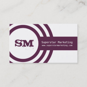 Modern Hipster Business Card, Violet Card