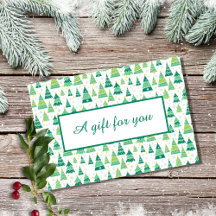 Modern Holiday Business Gift Certificate