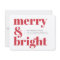 Modern Holiday Card | Merry & Bright Christmas