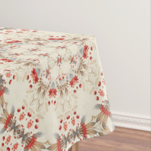Modern Holiday Flowers Tablecloth