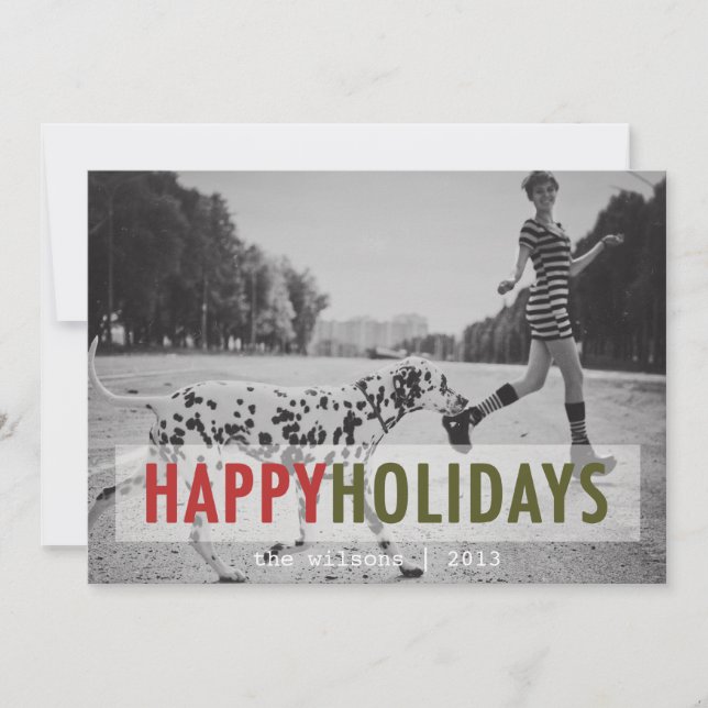 MODERN HOLIDAY | HOLIDAY PHOTO CARD (Front)