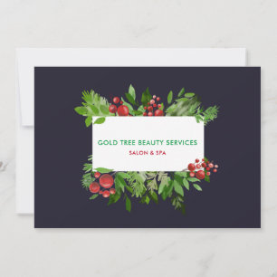 Modern Holiday Holly Red Berry Gift Certificate