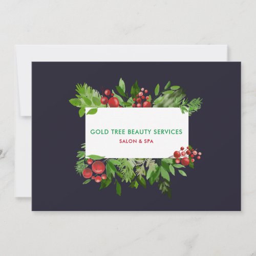 Modern Holiday Holly Red Berry  Gift Certificate