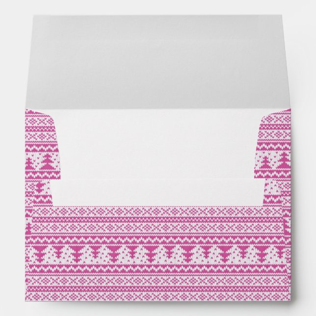 Modern Holiday Merry Christmas Envelope (Back (Bottom))