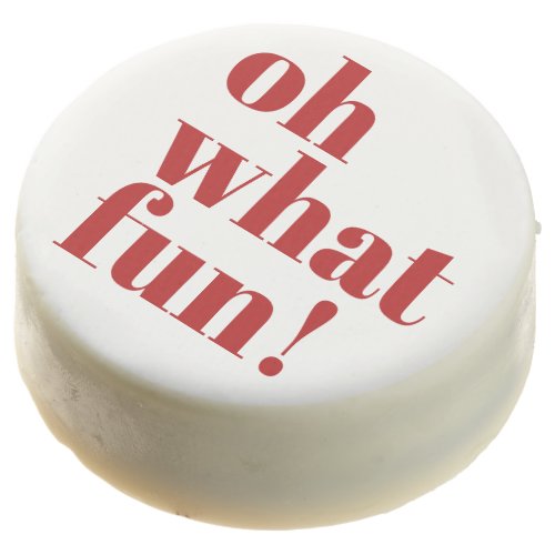 Modern Holiday Minimalist Fun Typography Chocolate Covered Oreo