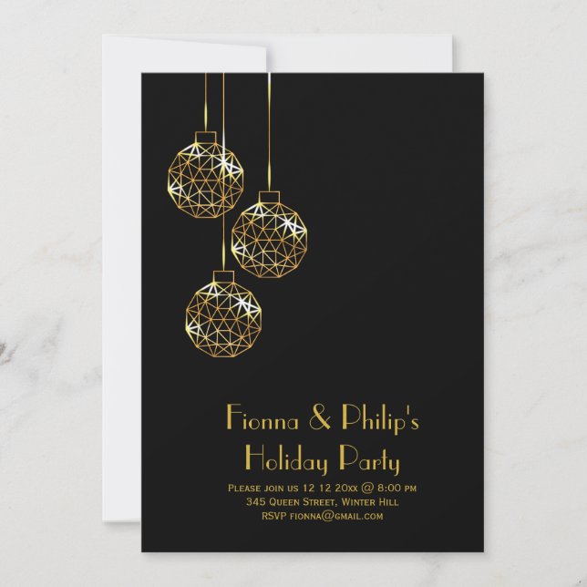 Modern Holiday Party Invitation (Front)