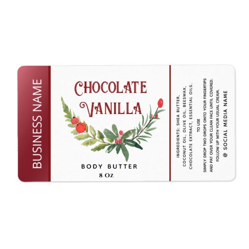 Modern holiday  typography product label