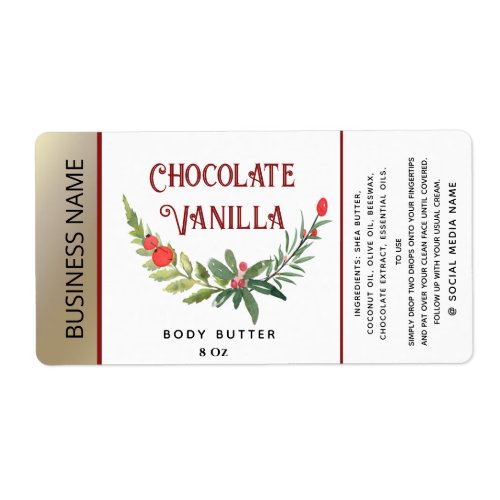 Modern holiday  typography product label