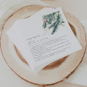 Modern Holiday Wedding Napkins
