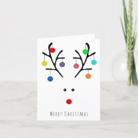 Modern Holiday Whimsical Reindeer Christmas