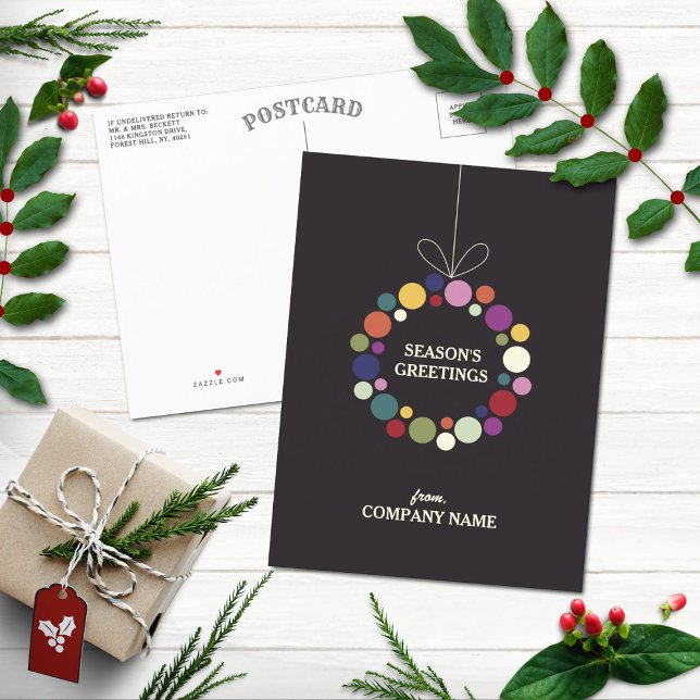 Modern Holiday Wreath Corporate Christmas (Creator Uploaded)