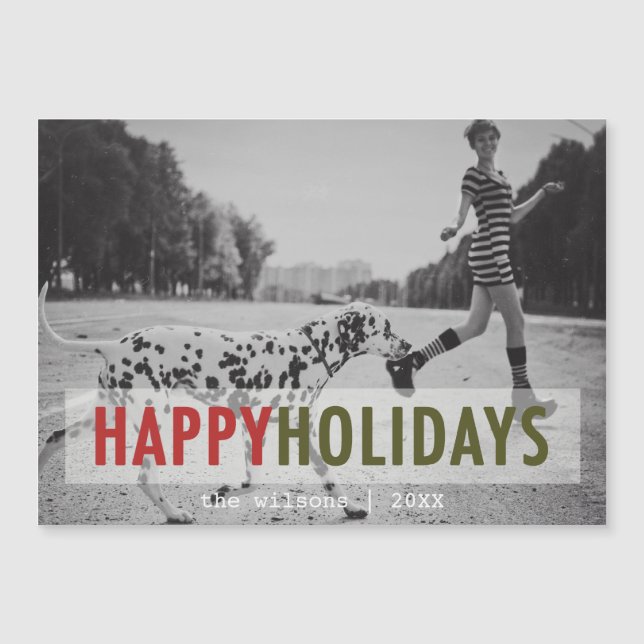 MODERN HOLIDAYS | HOLIDAY PHOTO CARD (Front)