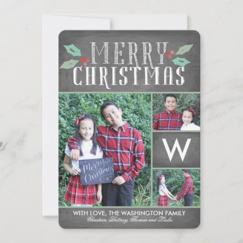 Modern Hollies Collection Holiday Card