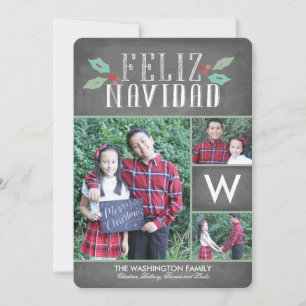 Modern Hollies Feliz Navidad Holiday