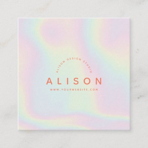 Modern Holographic Business Card