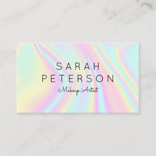 Modern Holographic Business Card