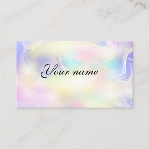 Modern holographic business card