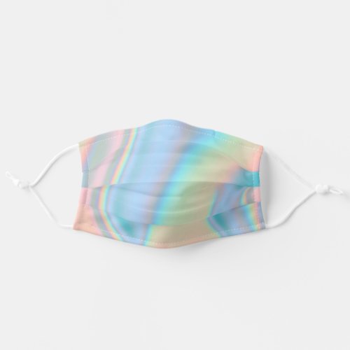 Modern Holographic Liquid Marble Adult Cloth Face Mask