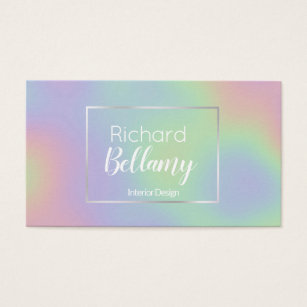 rainbow business card