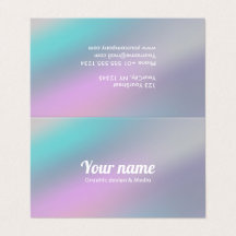 Modern Holographic Style Rainbow Pastel Customize