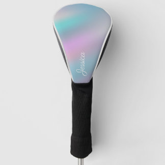 Modern Holographic Style Rainbow Pastel Customize Golf Head Cover
