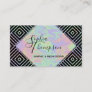 Modern Holographic Symmetric Pattern Business Card