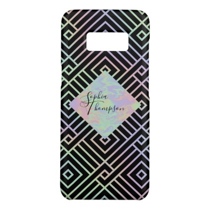 Modern Holographic Symmetric Pattern Samsung Case