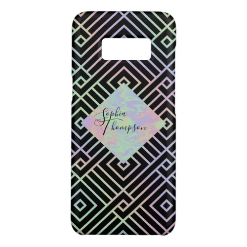 Modern Holographic Symmetric Pattern Samsung Case