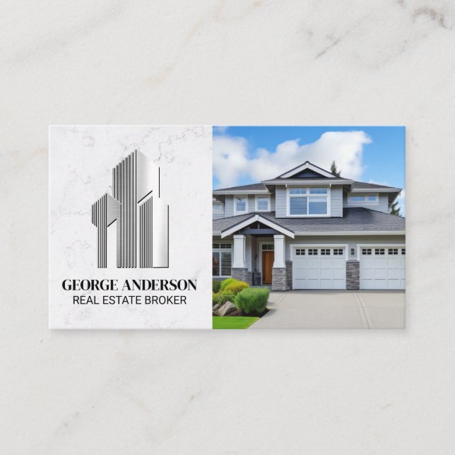 Modern Home | Business Buildings Logo Card (Front)