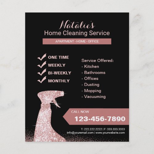 Modern Home Cleaning House Keeping Maid Service Flyer