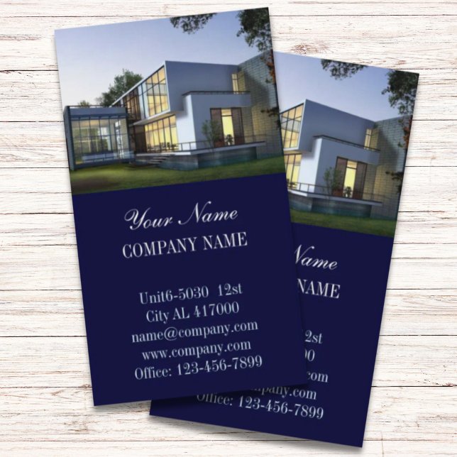 Modern home Construction builder Real Estate Business Card (Modern home Construction builder Real Estate Business Card)