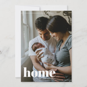 Modern Home for the Holidays Photo Christmas Card
