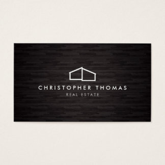 Modern Home Logo Architecture, Real Estate Dk Wood Business Card