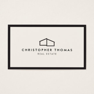 Modern Home Logo for Real Estate, Realtor Business Card