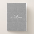 Modern Home Logo Gray Linen