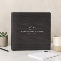 Modern Home Logo Real Estate Dark Wood