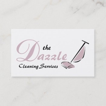 Modern Home  Office Cleaning Company Business Card by ArtisticEye at Zazzle
