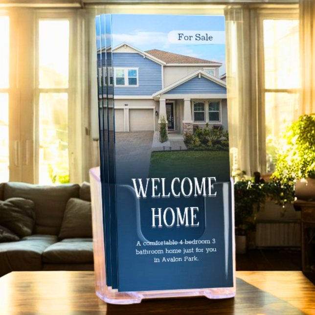 Modern Home Professional Real Estate Luxury Blue Brochure (Creator Uploaded)