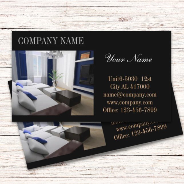 Modern home renovation remodeling  Real Estate Business Card (Modern home renovation remodeling Real Estate Business Card)