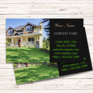 Modern home renovation remodeling Real Estate Business Card